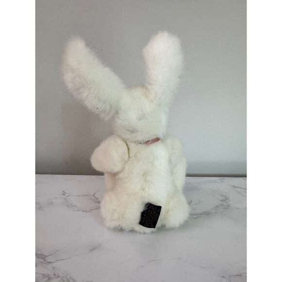 Boyds Bear Collection White Bunny Vintage 90s Rabbit Poseable 8" Easter Plush - Picture 6 of 6